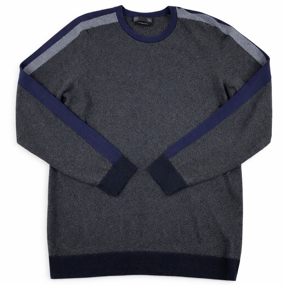 M&S Jumper Sweater Men's Crewneck Knit Grey Large - New Without Tags